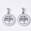 201 Stainless Steel Pendants STAS-N089-84P-1