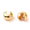 Brass Crimp Beads Covers KK-F824-036C-G-2