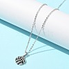 Zinc Alloy Crystal Rhinestone Sport Ball Pendant Cable Chain Necklaces NJEW-U024-01P-04-2