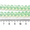 Baking Painted Transparent Glass Beads Strands DGLA-A034-J8MM-D02-4