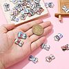 30Pcs Printed Alloy Pendants ENAM-CJ0005-58-4