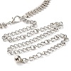 Alloy Crystal Rhinestone Link Chain Belts AJEW-U019-01P-01-4