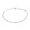 Natural Tourmaline Beaded Necklaces NJEW-JN02492-08-1