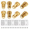 WADORN 8 Sets Alloy Double D-ring Suspension Clasps for Bag Strap FIND-WR0008-89-1