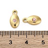 Real 14K Gold Plated 304 Stainless Steel Charms STAS-R005-09G-04-3