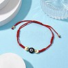 Adjustable Lanmpword Evil Eye Braided Bead Bracelet BJEW-JB11062-04-2