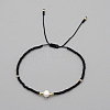 Adjustable Glass Seed Bead Braided Bead Bracelets for Women VT9382-2-1
