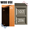 50Pcs 10 Styles Acrylic 3D Digital Number Plate AJEW-DL0001-11-5