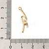 Brass Micro Pave Clear Cubic Zirconia Pendants KK-M301-12G-3