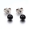 304 Stainless Steel Spray Painted Stud Earrings EJEW-H353-07-G-1