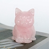 Natural Rose Quartz Carved Figurines Statues for Home Desktop Decoration PW-WG057ED-03-1