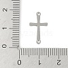 Non-Tarnish 201 Stainless Steel Connector Charms STAS-C108-56P-3