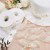 2 Rolls 2 Styles Chiffon Lace Trim for Sewing Decoration OCOR-CY0001-65A-3