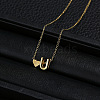 Alloy Letter Heart Pendant Necklaces for Women WGBB55E-17-1