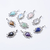 Natural & Synthetic Mixed Stone Pendants G-P352-A-1