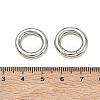 Tarnish Resistant 304 Stainless Steel Spring Gate Rings X-STAS-D070-01P-3