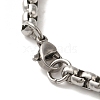 316 Surgical Stainless Steel Box Chain Infinity Link Bracelets BJEW-Q349-10AS-3