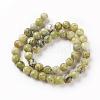 Natural Yellow Turquoise(Jasper) Beads Strands G-Q462-4mm-22-2