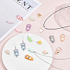 CHGCRAFT 36Pcs 18 Styles Opaque Resin Pendants RESI-CA0001-51-5