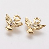 Brass Micro Pave Cubic Zirconia Charms ZIRC-G133-05G-1