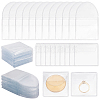 100Pcs 2 Styles Dustproof PVC Commemorative Coin Storage Envelope Bags for Jewelry ABAG-PH0001-49-1