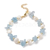 Natural Gemstone Chip Beaded Bracelets BJEW-F478-02C-1