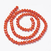 Opaque Solid Color Glass Beads Strands X1-EGLA-A034-P6mm-D03-2