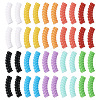  100Pcs 10 Colors Opaque Acrylic Beads OACR-TA0001-22-2