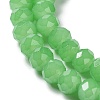 Baking Painted Imitation Jade Glass Bead Strands DGLA-A034-J6MM-A9-3