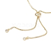 Adjustable Brass Micro Pave Cubic Zirconia Slider Bracelets for Women BJEW-JB12619-5