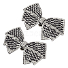 SUPERFINDINGS 2Pcs Cloth with Rhinestone Shoe Buckle Clips FIND-FH0008-78B-1