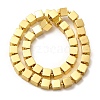 Electroplate Glass Beads Strands EGLA-F166-03B-G-2