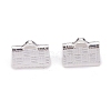 304 Stainless Steel Ribbon Crimp Ends X-STAS-P249-27B-S-1