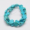 Synthetic Turquoise Beads Strands TURQ-G118-20x20mm-11-2