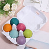 6 Colors Macaron Color Frosted Wooden Ball Toys AJEW-WH0472-83A-3