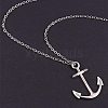 Tibetan Silver Anchor & Helm Pendants TIBEP-PH0004-15AS-WH-5