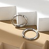 Tarnish Resistant 202 Stainless Steel Huggie Hoop Earrings EJEW-F111A-17mm-P-2
