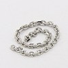 Tarnish Resistant 304 Stainless Steel Cable Chains CHS-K002-04-1mm-2