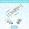 50Pcs Brass Screw Clasps KK-BBC0018-50P-2