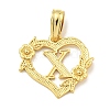 Heart Brass Pendants KK-I714-04G-X-1