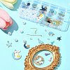 DIY Alloy Enamel & Acrylic & Polycotton Tassel Dangle Earrings Making Kits DIY-FS0001-21B-8