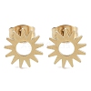Vacuum Plating 304 Stainless Steel Stud Earrings for Women EJEW-A048-12G-1