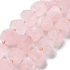 Natural Rose Quartz Beads Strands G-B094-E01-01-1