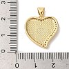 Brass Micro Pave Cubic Zirconia Pendants KK-K385-58G-4