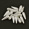 ABS Plastic Imitation Pearl Beads Teardrop Beads X-MACR-G004-11-2