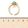 Natural Turquoise Finger Rings RJEW-Q006-01A-G-4