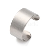 304 Stainless Steel Open Cuff Rings RJEW-G335-01B-4