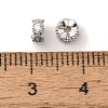 Brass Micro Pave Cubic Zirconia Beads KK-C072-22P-01-2