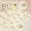 100Pcs Unfinished Wood Faceted Cube Beads WOOD-PA0001-75A-6