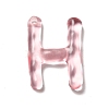 Transparent Resin Alphabet Pendants RESI-C028-02H-1